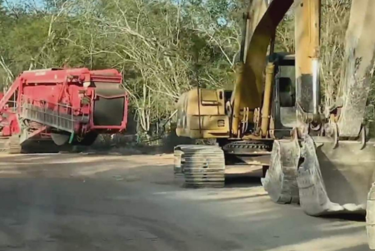 Pobladores de Maxcanú denuncian caminos inutilizables por construcción del Tren Maya