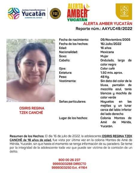 Activan Alerta Amber Por Desaparición De Adolescente