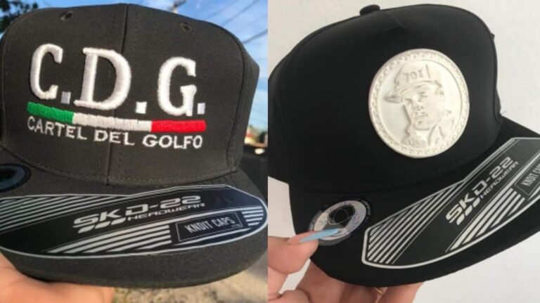 A la venta en Valladolid con gorras con distintivos de narcos