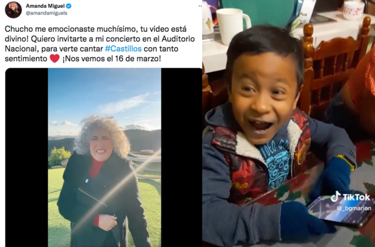 AMANDA MIGUEL INVITA A CHUCHO A CONCIERTO