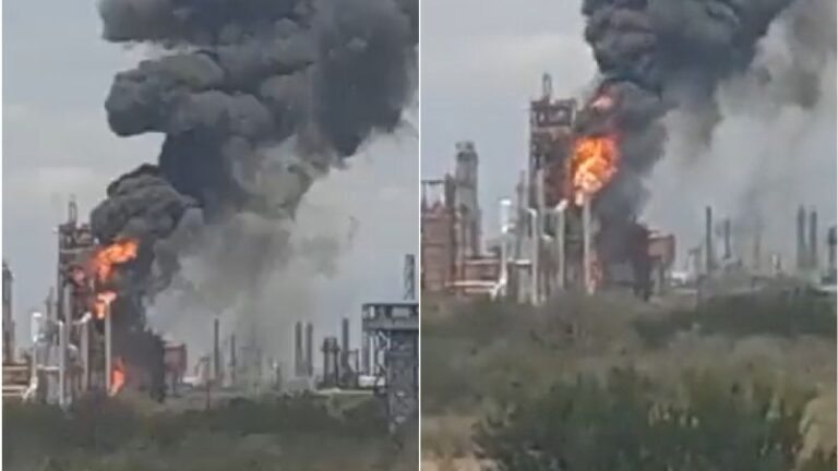 Se registra incendio en la refinería Deer Park de Pemex en EE.UU