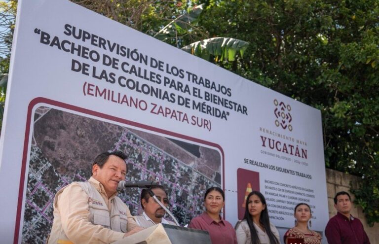 Calles que transforman vidas: Huacho Díaz Mena supervisa obras del Plan Bienestar en el sur de Mérida