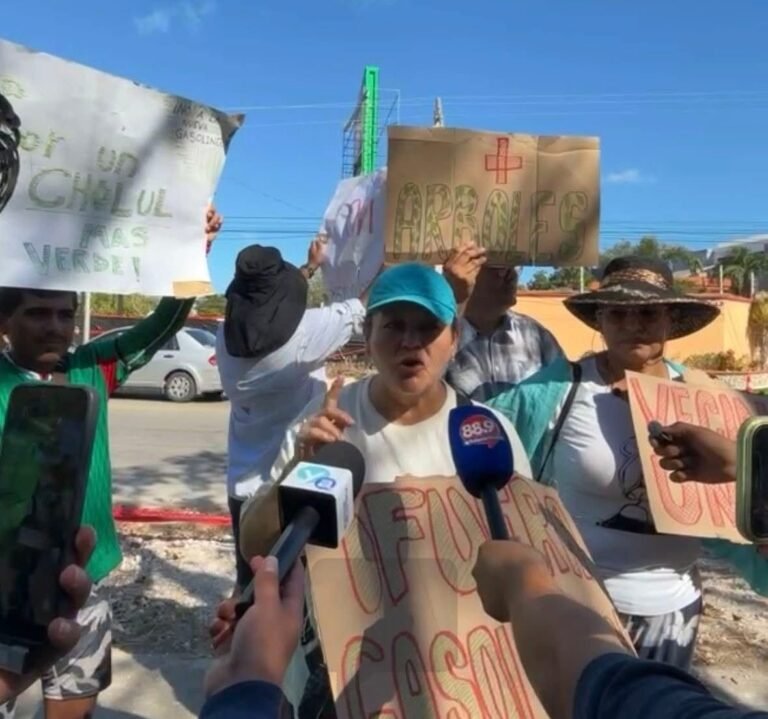Habitantes de Cholul alzan la voz contra daños ambientales por obra de gasolinera