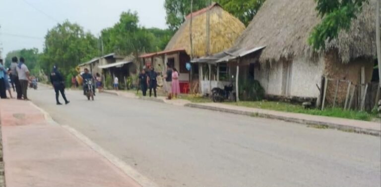 Detonaciones de arma de fuego alarman a familias y estudiantes en comunidad de Lázaro Cárdenas