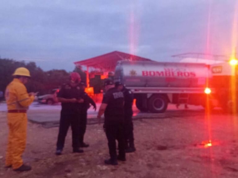 Cortocircuito desata incendio en gasera de Tizimín; emergencia concluye sin víctimas