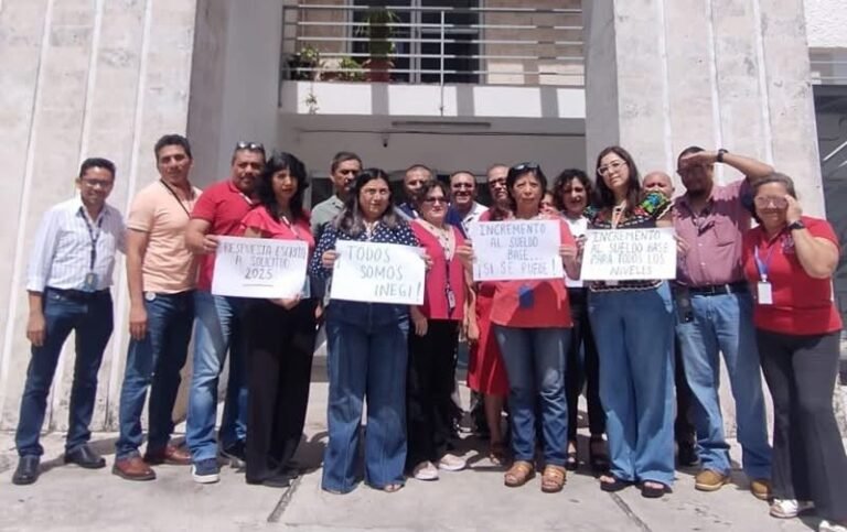 Trabajadores del INEGI levantan la voz: reclaman mejoras salariales y prestaciones pendientes desde 2025