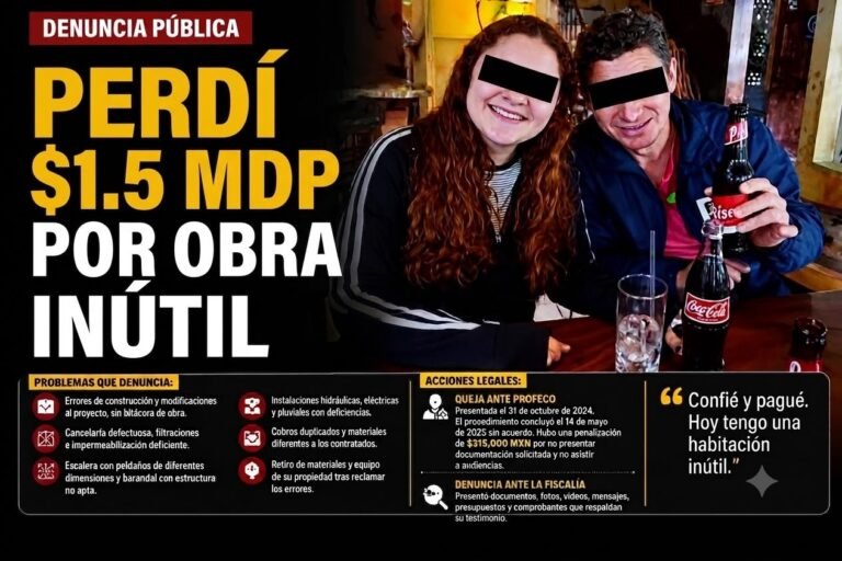 “ME ENDEUDÉ Y HOY TENGO UNA HABITACIÓN INUTILIZABLE”: ELIZABETH VIVALDO DENUNCIA PRESUNTAS IRREGULARIDADES EN OBRA DE MÁS DE $1.5 MILLONES