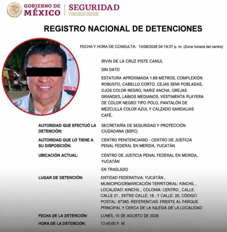 ALCALDE DE KINCHIL ES DETENIDO POR ORDEN JUDICIAL; ENFRENTA PROCESO POR PRESUNTAS IRREGULARIDADES