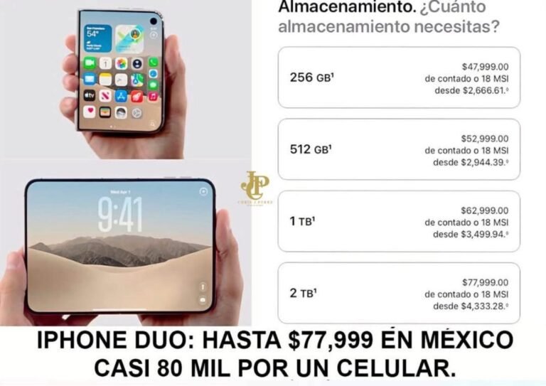 Apple sorprende con el precio del iPhone plegable en México: llega hasta los 77 mil 999 pesos